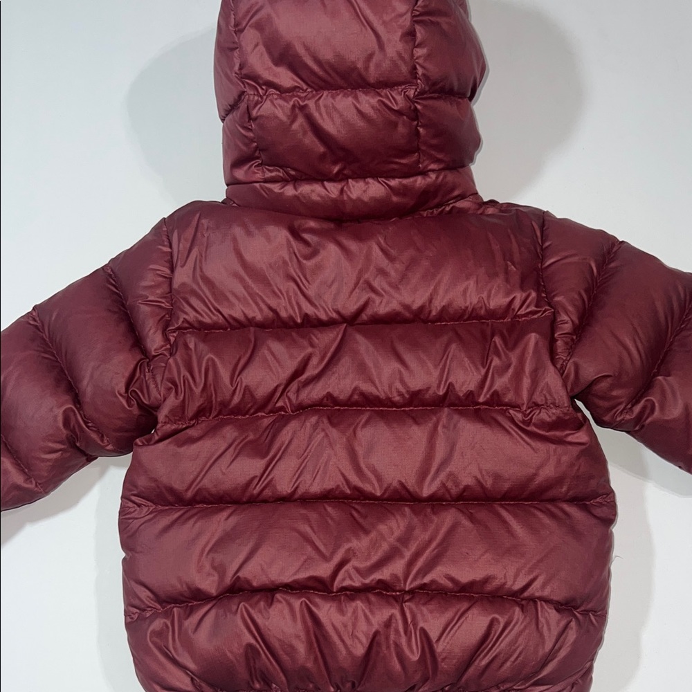 Baby Patagonia Maroon Hooded Puffer Jacket - Picture 7 of 10
